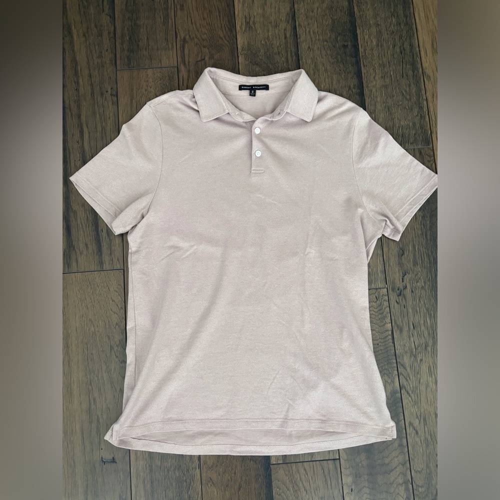 Men’s Robert Barakett Short Sleeve Polo Mauve Medium
